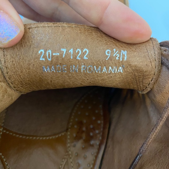 COPY - QUALITY!💙👖JOHNSTON & MURPHY! LACE UP DRESS SHOES!👖💙9.5 TAN LEATHER SHOES… - Picture 9 of 16